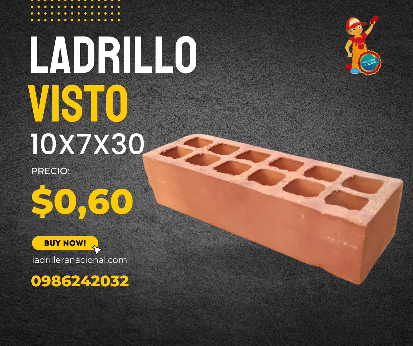 Ladrillo 10x7x0 cm